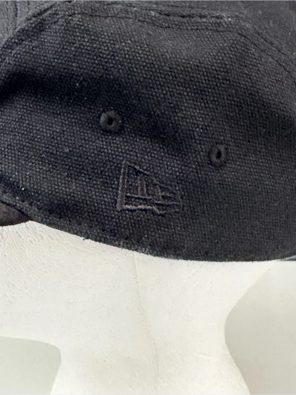 New Era Black Canvas Five-Panel Cap